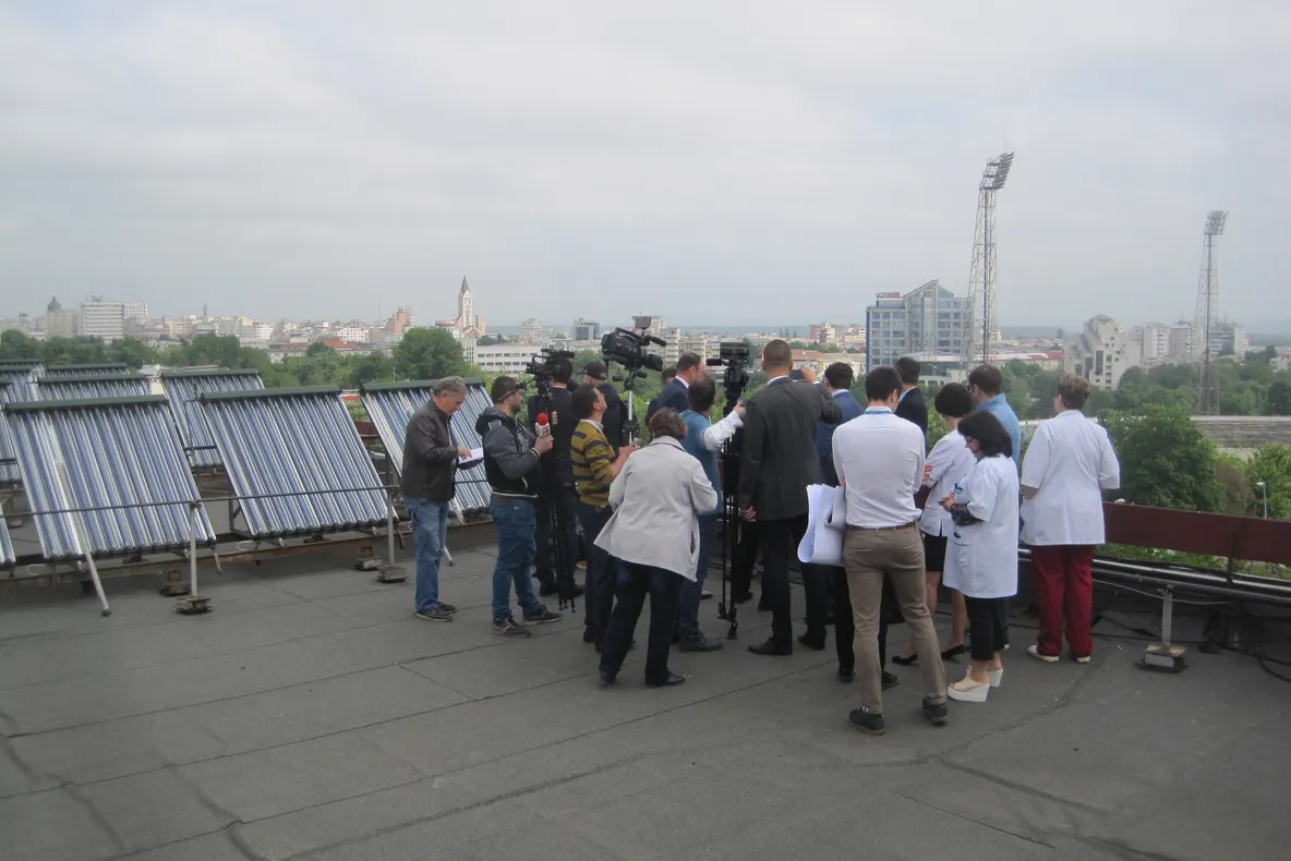 FOTO: Autoritățile au prezentat proiectul viitorului heliport de pe acoperișul Spitalului Județean de Urgență Bacău