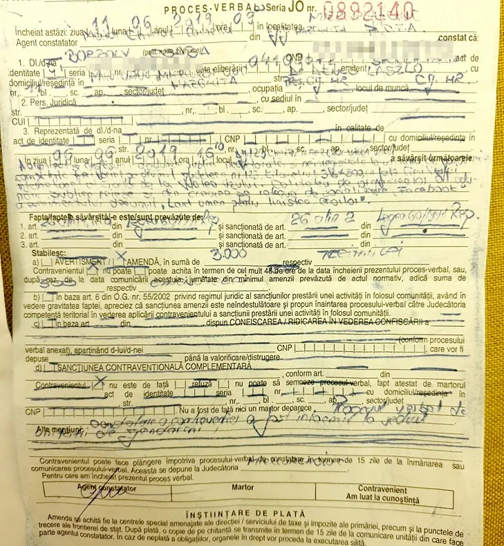 Amendă de 3.000 de lei pentru preşedintele CJ Harghita după incidentele din Valea Uzului. Vicepreședintele CJ Covasna a primit aceeași amendă