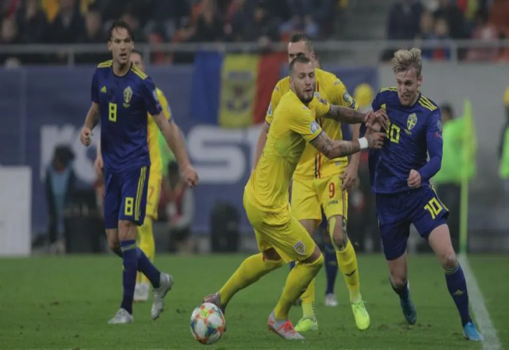  România a ratat calificarea din preliminarii la EURO 2020, după înfrângerea cu Suedia, scor 0-2. O speranță la baraj 