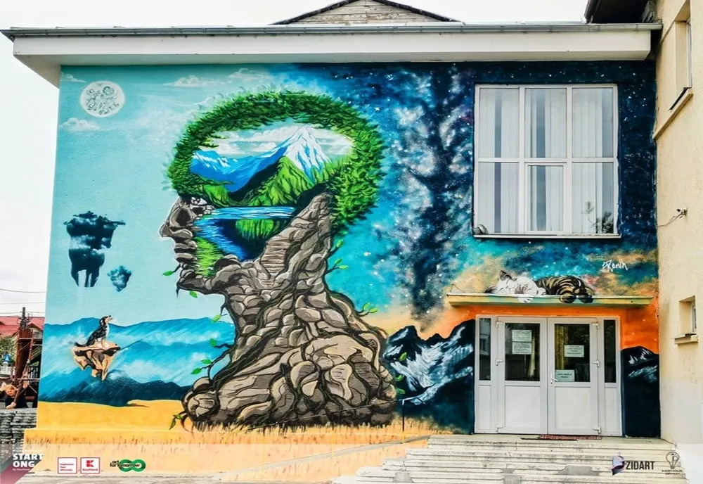 GALERIE FOTO: Bacăul a devenit orașul cu cele mai multe picturi murale care purifică aerul din Europa!