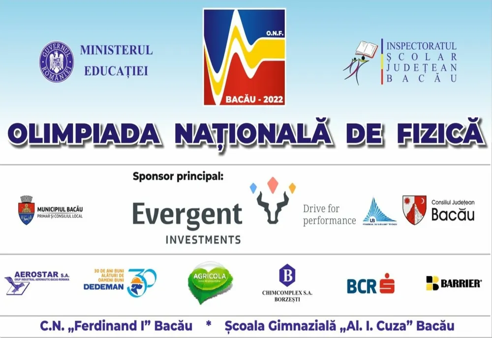 Elita Fizicii românești, în Bacău, la Olimpiada Națională