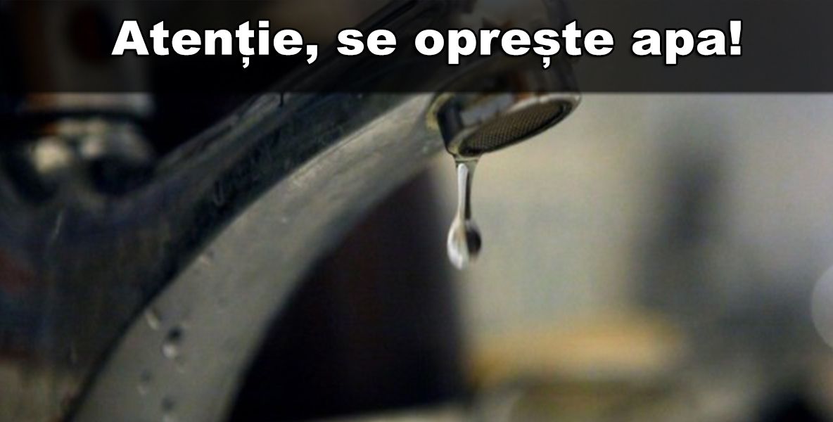 Jumătate din Onești rămâne astăzi fără apă