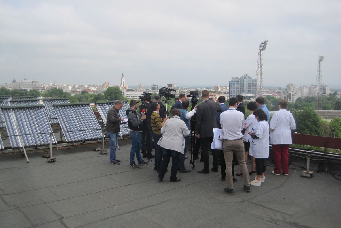 FOTO: Autoritățile au prezentat proiectul viitorului heliport de pe acoperișul Spitalului Județean de Urgență Bacău