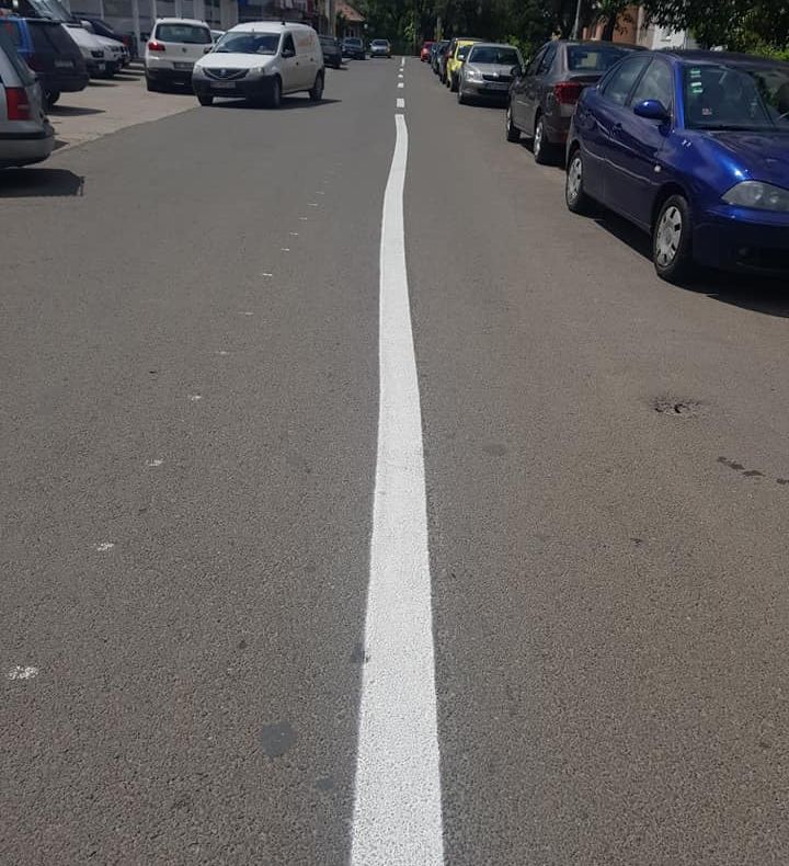 Linia șerpuită nu e iluzie optică! E marcaj rutier în Bacău
