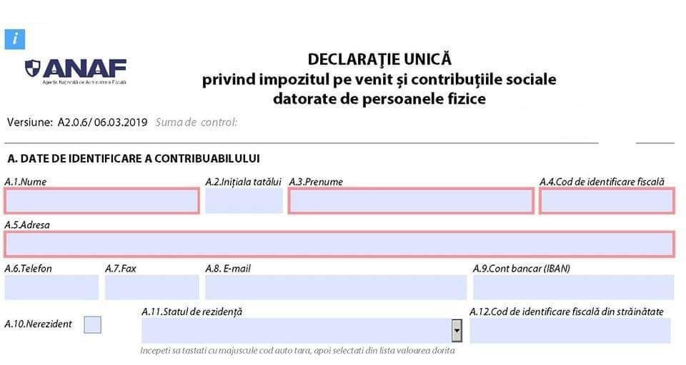 Mâine este ultima zi pentru depunerea declarației Fiscale Unice
