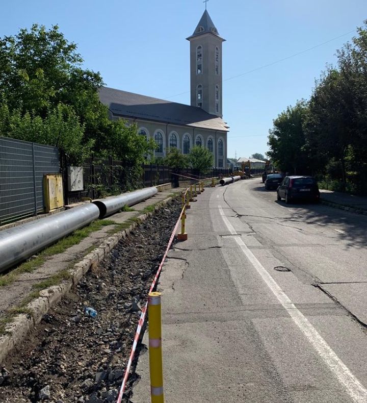 FOTO:Lucrările la Rezerva de apă provoacă RESTRICȚII DE CIRCULAȚIE în Bacău. Șantierul a ajuns pe străzile Digu Bârnat și Prelungirea Bradului