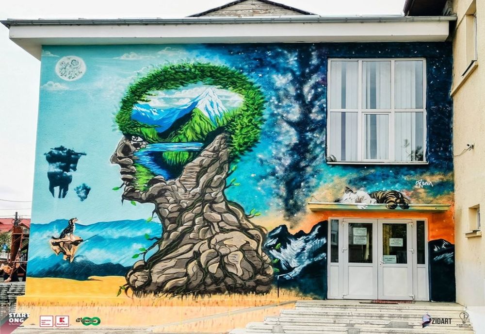GALERIE FOTO: Bacăul a devenit orașul cu cele mai multe picturi murale care purifică aerul din Europa!