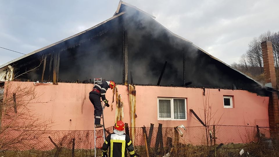 Incendiu la o gospodărie din Slănic Moldova