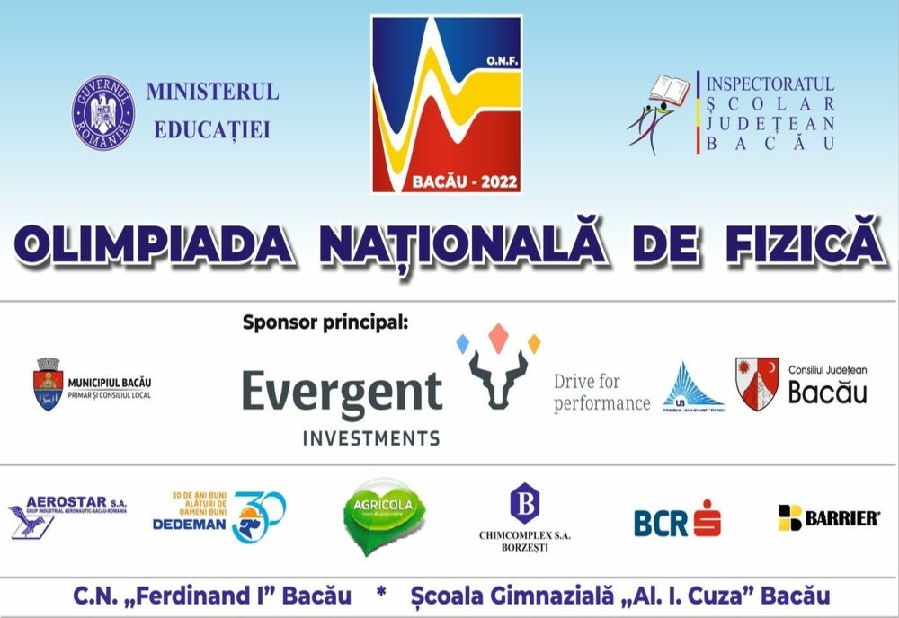 Elita Fizicii românești, în Bacău, la Olimpiada Națională