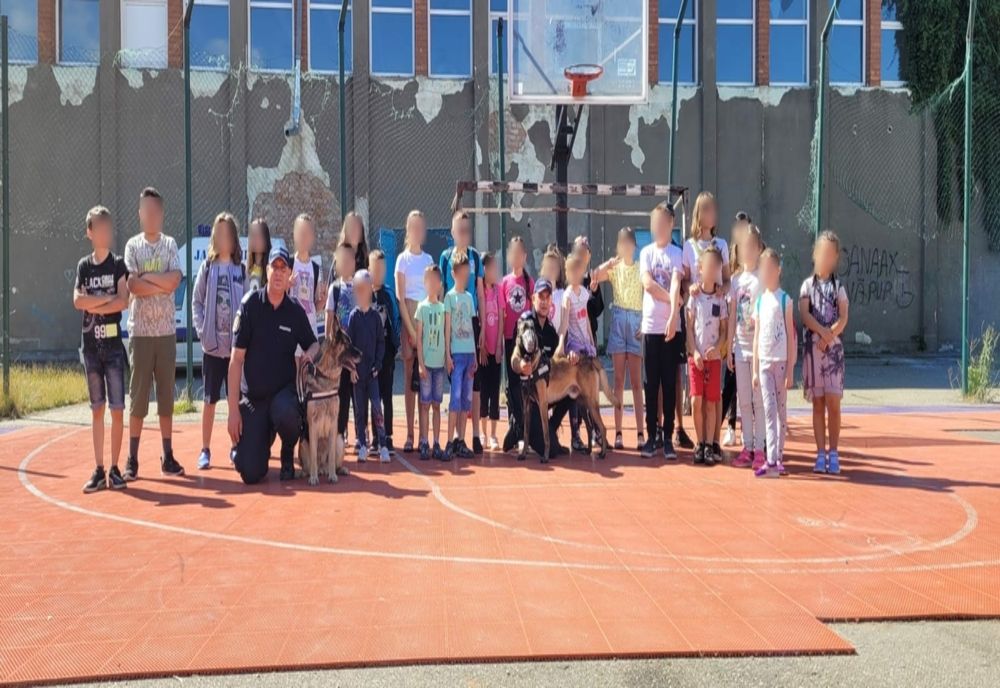 Musafiri patrupezi la Școala de Vară a copiilor de la școala „Alecu Russo”