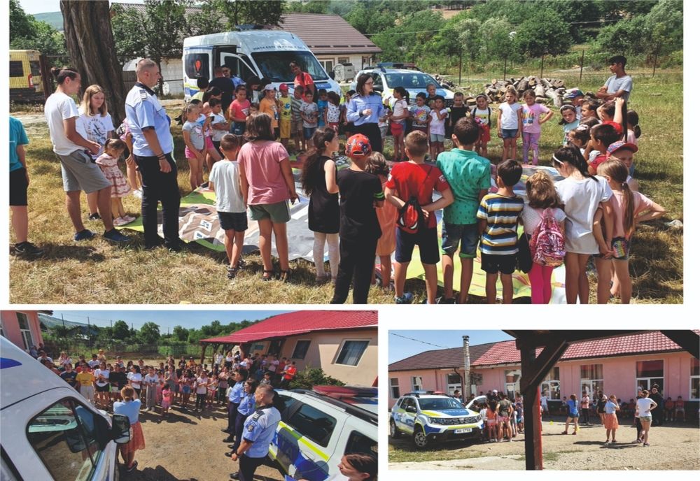 Polițiștii băcăuani, în mijlocul copiilor la școlile de vară