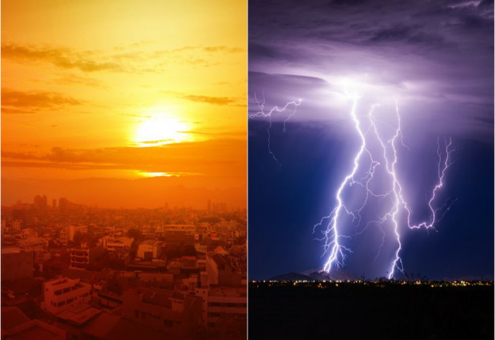 Vremea extremelor: temperaturi în prag de CANICULĂ și coduri portocaliu și galben de furtuni cu grindină