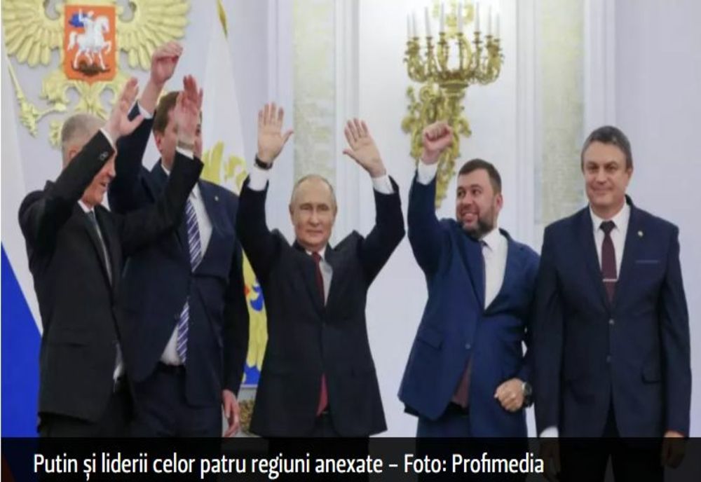 Rusia oficializează luni și marți anexarea ilegală a celor patru regiuni din Ucraina - Mișcări de forțe fără precedent