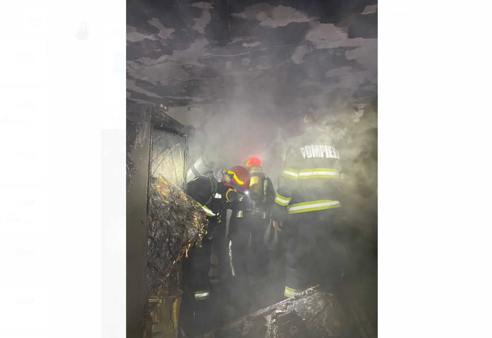 Un coș de fum defect a provocat un incendiu la o casă din comuna Buhoci