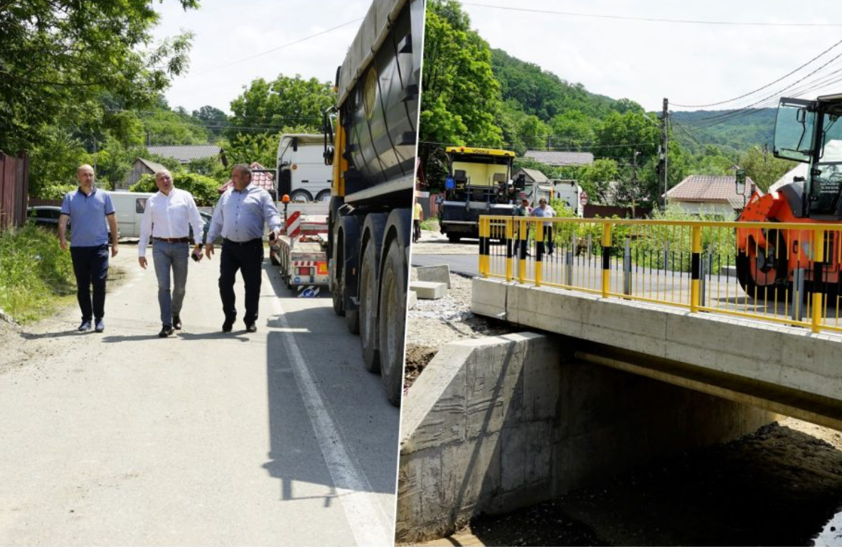 Președintele CJ Valentin Ivancea și consilierul Silviu Pravăț au verificat investițiile din Gârleni