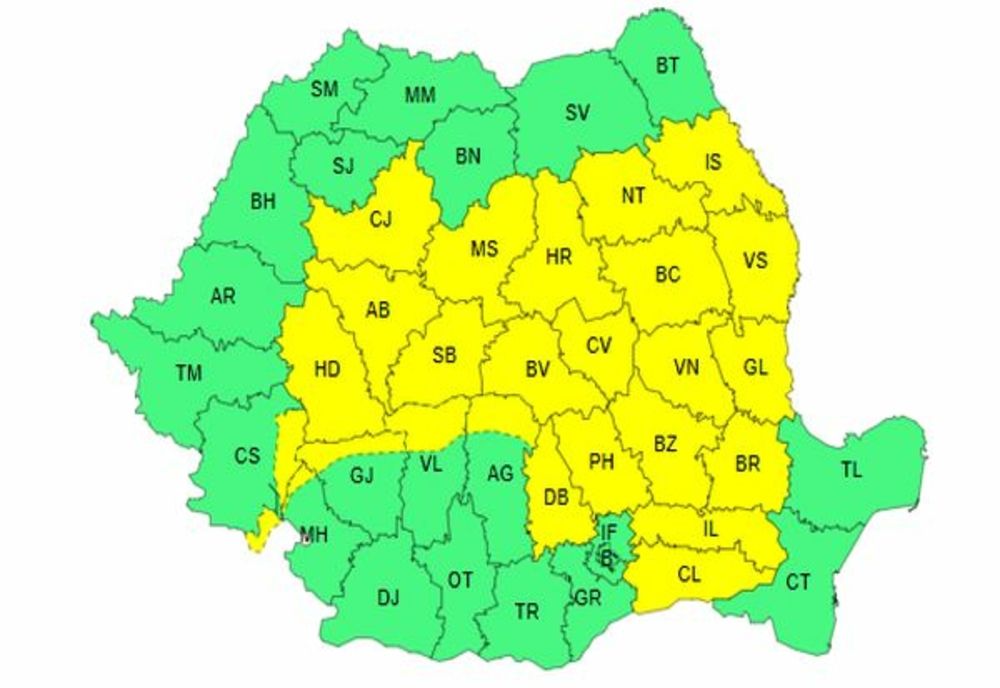 COD GALBEN DE PLOI, GRINDINĂ ȘI VIJELII