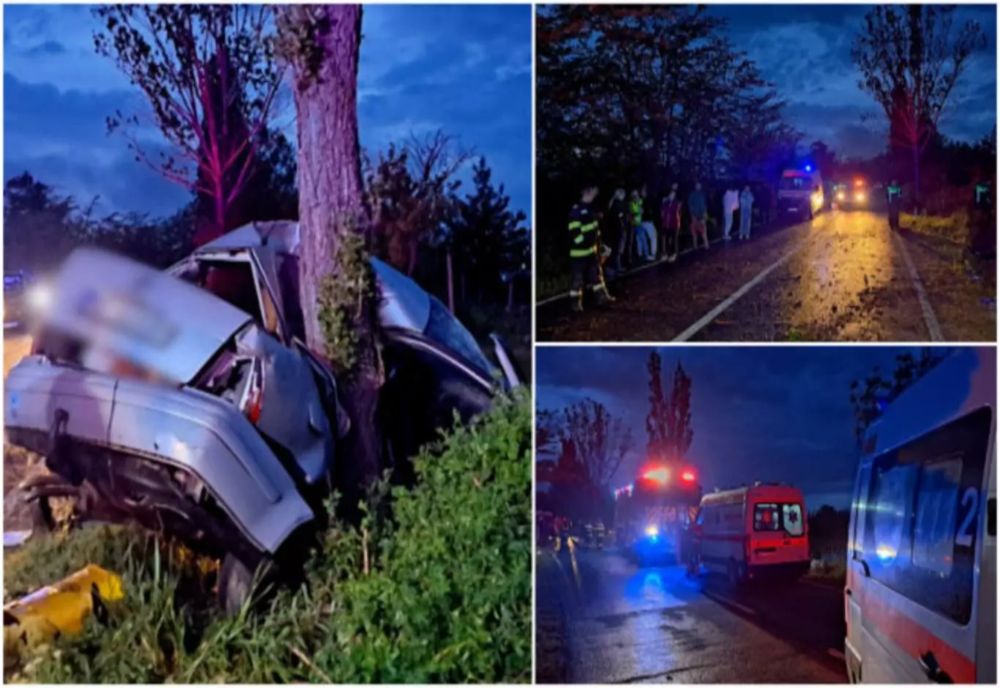 ACCIDENT CUMPLIT LA GRANIȚA DINTRE BACĂU ȘI VASLUI: UN TÂNĂR A MURIT, IAR UN ADOLESCENT ESTE ÎN STARE CRITICĂ