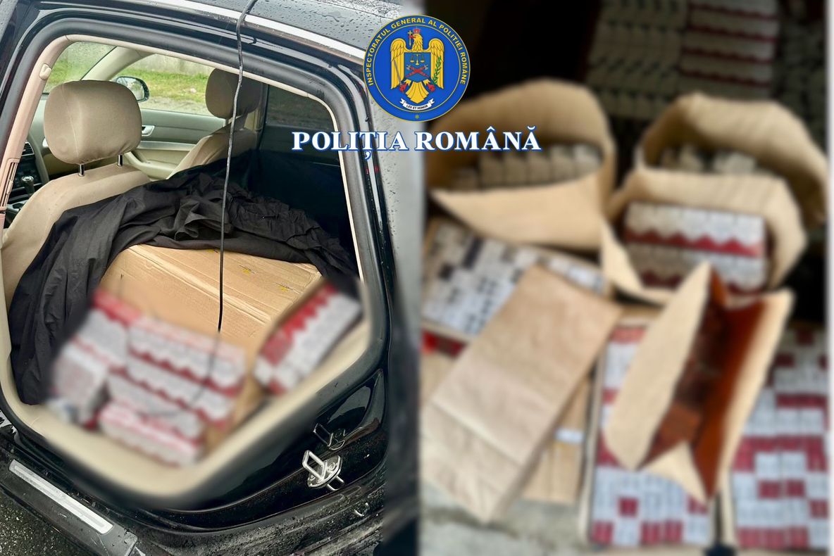 PRINS PE E85 CU MAȘINA PLINĂ DE ȚIGARETE DE CONTRABANDĂ - BĂRBAT ARESTAT PENTRU 30 DE ZILE