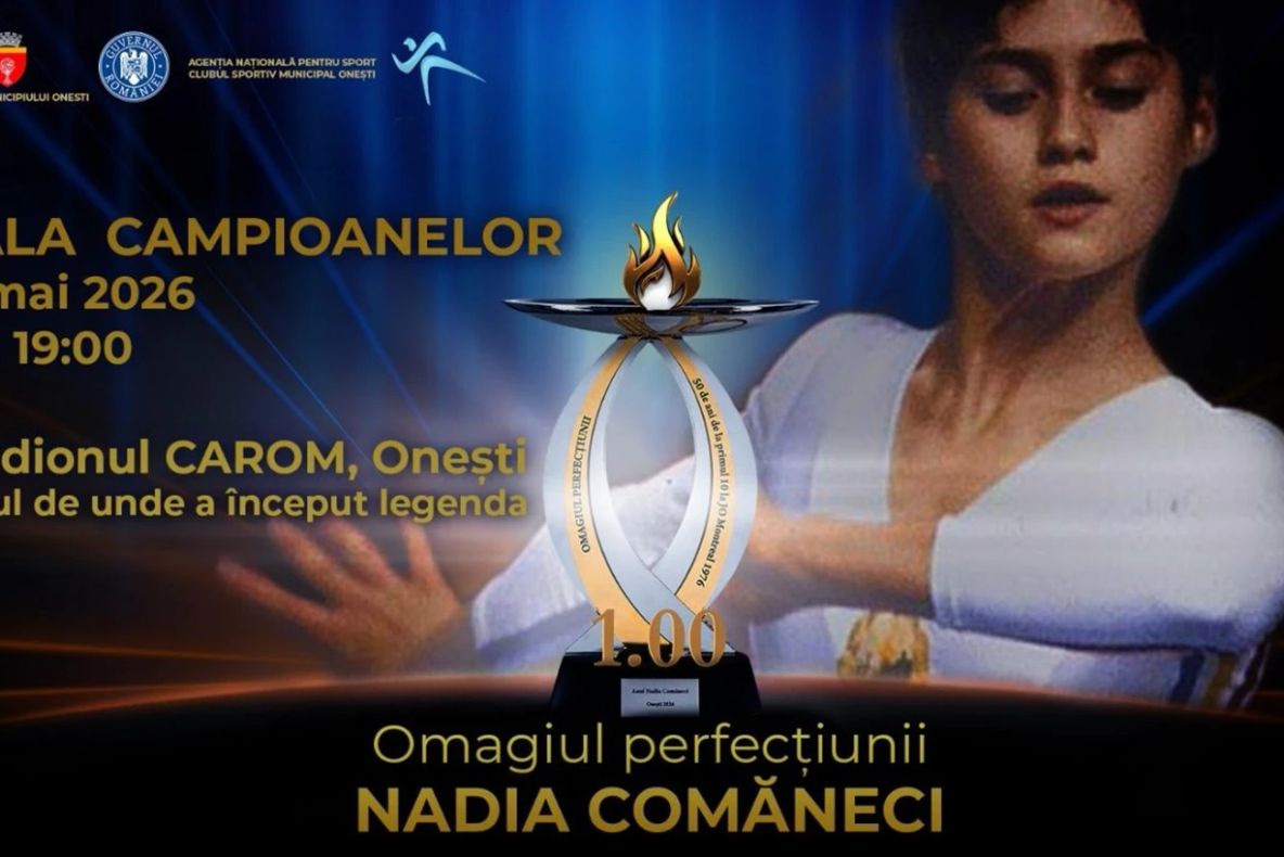 Nadia Comăneci revine la Onești, la 50 de ani de la performanța istorică de la Jocurile Olimpice de la Montreal 1976