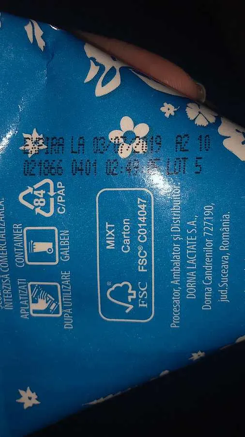 lapte expirat