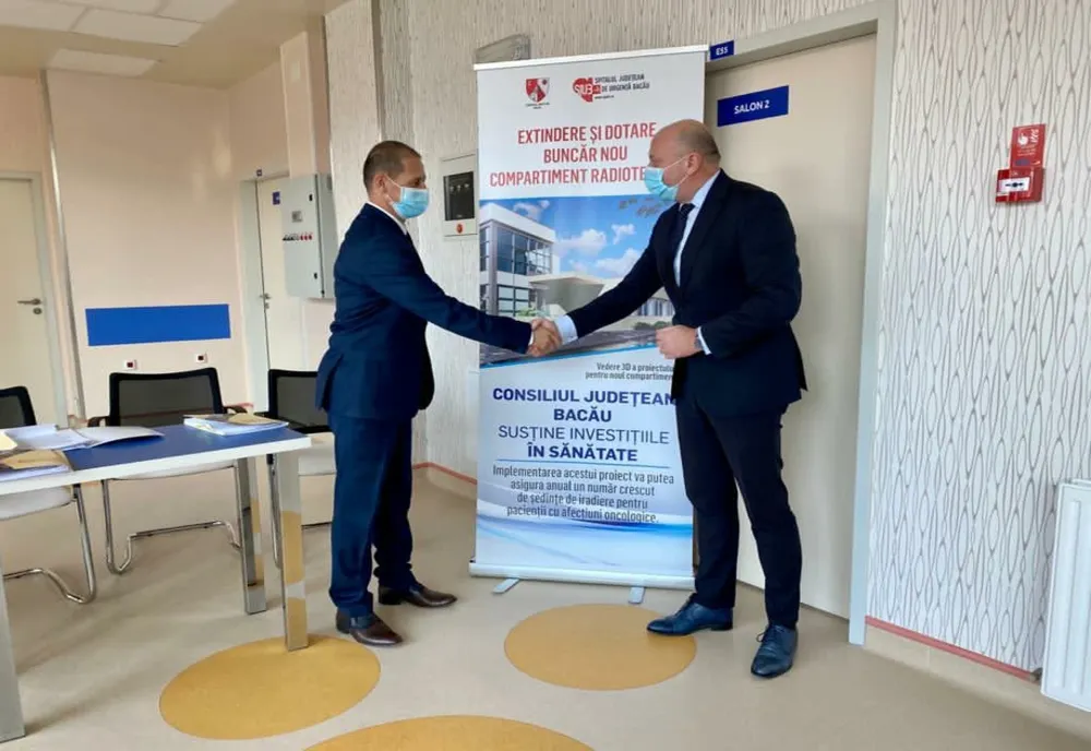 Al doilea generator de particule de la Radioterapia Spitalului Județean de Urgență Bacău, achiziționat prin credit bancar
