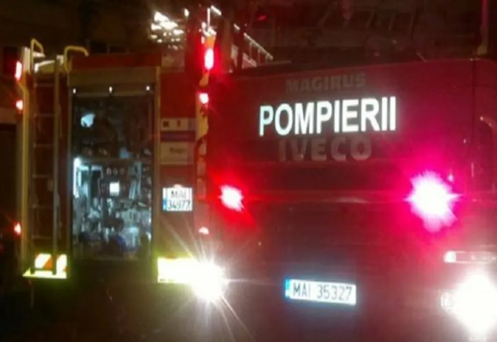 Magazin distrus de un incendiu la Slobozia Nouă