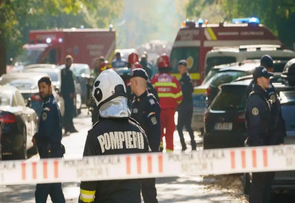 ÎNREGISTRAREA DINTRE UN POMPIER ȘI UN ANGAJAT DISTRIGAZ, SURPRINSĂ IMEDIAT DUPĂ EXPLOZIA DIN RAHOVA