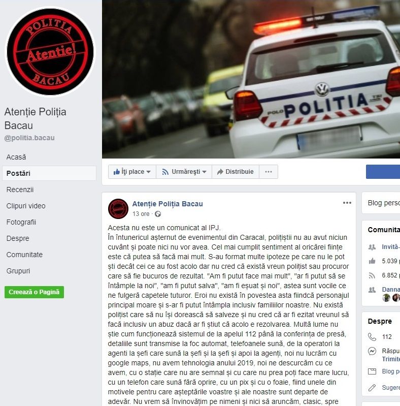 atentie politia bacau