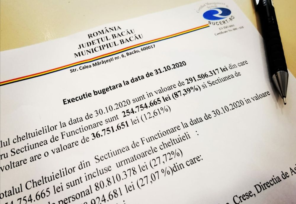 Primarul Bacăului, Lucian Viziteu, lucrează la o nouă organigramă 