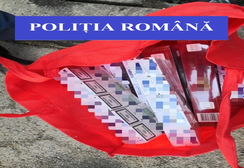Țigări de contrabandă confiscate de polițiștii băcăuani