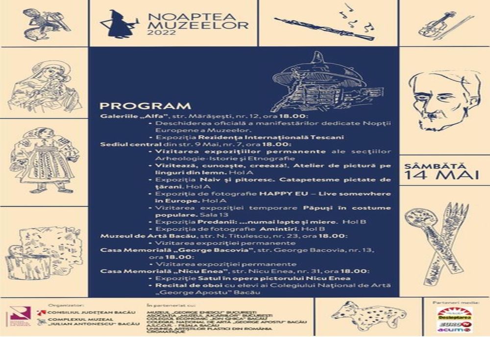 Noaptea Europeană a Muzeelor 2022 la Complexul Muzeal „Iulian Antonescu” Bacău