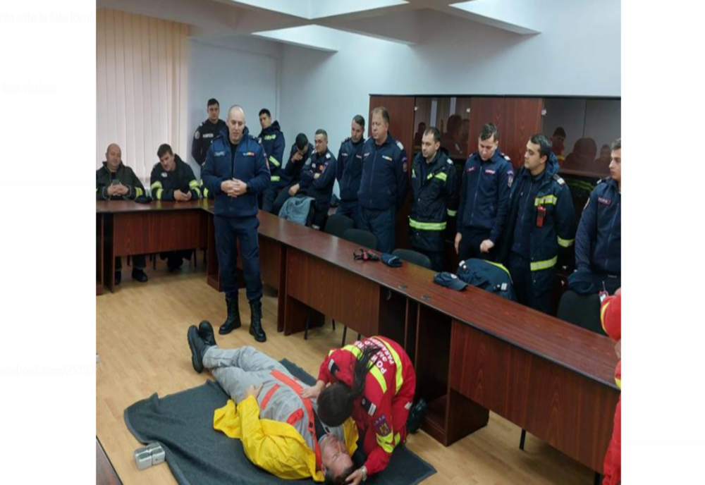 ISU Bacău a desfășurat un exercițiu cu forțe și mijloace în teren