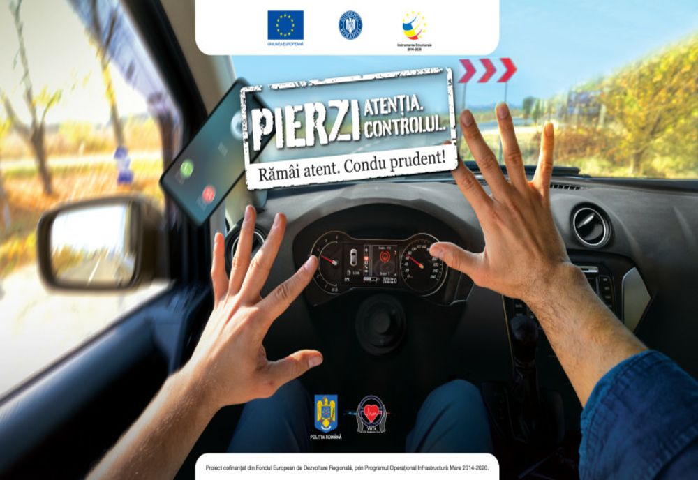 NU SCRIEȚI MESAJE CÂND SUNTEȚI LA VOLAN!