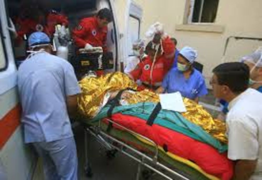 Bărbat transportat la spital cu arsuri