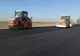 VIDEO: Cele mai noi imagini de pe șantierul centurii Bacăului. Asfaltul se toarnă kilometru după kilometru