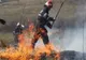 Incendiu izbucnit la vegetația uscată