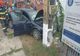 O mașină s-a izbit de un stâlp la Răcăciuni