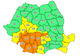 Cod Portocaliu de ploi, până diseară. În unele zone cantitățile de apă vor ajunge la 80 de litri pe metru pătrat